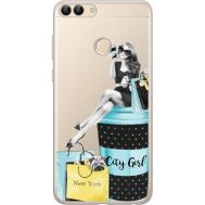 Силіконовий чохол BoxFace Huawei P Smart City Girl (34988-cc56)