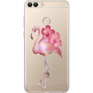 Силіконовий чохол BoxFace Huawei P Smart Floral Flamingo (34988-cc12)