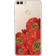 Силіконовий чохол BoxFace Huawei P Smart Red Poppies (34988-cc44)