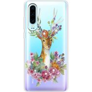 Силіконовий чохол BoxFace Huawei P30 Deer with flowers (936852-rs5)