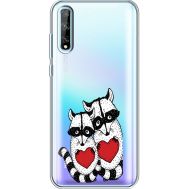 Силіконовий чохол BoxFace Huawei P Smart S Raccoons in love (40354-cc29)