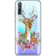 Силіконовий чохол BoxFace Huawei P Smart S Deer with flowers (940354-rs5)