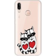 Силіконовий чохол BoxFace Huawei P20 Lite Raccoons in love (34991-cc29)