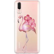 Силіконовий чохол BoxFace Huawei P20 Floral Flamingo (35581-cc12)