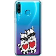 Силіконовий чохол BoxFace Huawei P30 Lite Raccoons in love (36872-cc29)