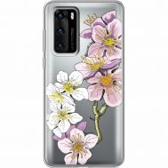 Силіконовий чохол BoxFace Huawei P40 Cherry Blossom (39747-cc4)