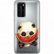 Силіконовий чохол BoxFace Huawei P40 Little Panda (39747-cc21)