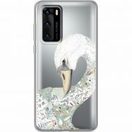 Силіконовий чохол BoxFace Huawei P40 Swan (39747-cc24)