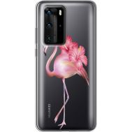 Силіконовий чохол BoxFace Huawei P40 Pro Floral Flamingo (39751-cc12)
