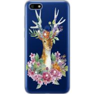 Силіконовий чохол BoxFace Huawei Y5 2018 Deer with flowers (934965-rs5)