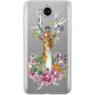 Силіконовий чохол BoxFace Huawei Y5 2017 Deer with flowers (935638-rs5)