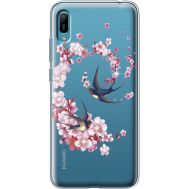 Силіконовий чохол BoxFace Huawei Y6 2019 Swallows and Bloom (936452-rs4)