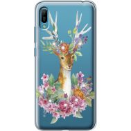 Силіконовий чохол BoxFace Huawei Y6 2019 Deer with flowers (936452-rs5)