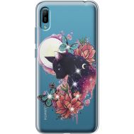 Силіконовий чохол BoxFace Huawei Y6 2019 Cat in Flowers (936452-rs10)