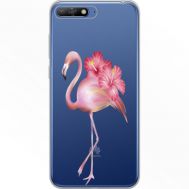 Силіконовий чохол BoxFace Huawei Y6 2018 Floral Flamingo (34967-cc12)