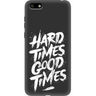 Силіконовий чохол BoxFace Huawei Y5 2018 hard times good times (34776-bk72)