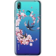 Силіконовий чохол BoxFace Huawei Y7 2019 Swallows and Bloom (936046-rs4)