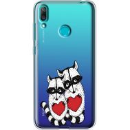 Силіконовий чохол BoxFace Huawei Y7 2019 Raccoons in love (36046-cc29)