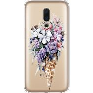 Силіконовий чохол BoxFace Meizu 16 Ice Cream Flowers (935190-rs17)