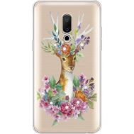 Силіконовий чохол BoxFace Meizu 15 Plus Deer with flowers (935783-rs5)