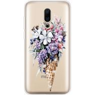 Силіконовий чохол BoxFace Meizu 16X Ice Cream Flowers (935843-rs17)