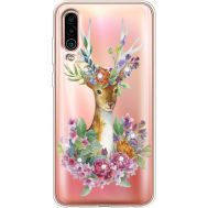 Силіконовий чохол BoxFace Meizu 16Xs Deer with flowers (937412-rs5)