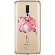 Силіконовий чохол BoxFace Meizu 16 Floral Flamingo (35190-cc12)