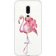 Силіконовий чохол BoxFace Meizu 16th Floral Flamingo (35189-cc12)