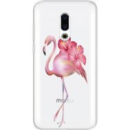 Силіконовий чохол BoxFace Meizu 16 Plus Floral Flamingo (35584-cc12)
