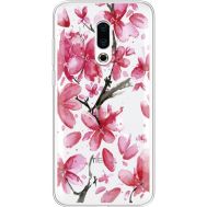 Силіконовий чохол BoxFace Meizu 16 Plus Pink Magnolia (35584-cc37)