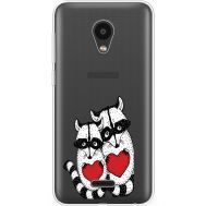 Силіконовий чохол BoxFace Meizu C9 Raccoons in love (35757-cc29)