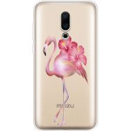 Силіконовий чохол BoxFace Meizu 16X Floral Flamingo (35843-cc12)