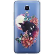 Силіконовий чохол BoxFace Meizu M5 Cat in Flowers (935998-rs10)