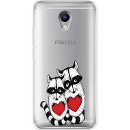 Силіконовий чохол BoxFace Meizu M5 Note Raccoons in love (35009-cc29)