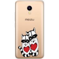 Силіконовий чохол BoxFace Meizu M5C Raccoons in love (35051-cc29)