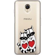 Силіконовий чохол BoxFace Meizu M6s Raccoons in love (35011-cc29)