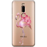 Силіконовий чохол BoxFace Meizu M8 Floral Flamingo (35866-cc12)