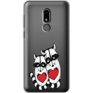 Силіконовий чохол BoxFace Meizu M8 Lite Raccoons in love (35869-cc29)