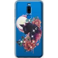 Силіконовий чохол BoxFace Meizu X8 Cat in Flowers (935839-rs10)