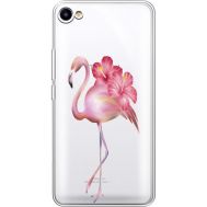 Силіконовий чохол BoxFace Meizu U10 Floral Flamingo (36786-cc12)