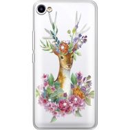 Силіконовий чохол BoxFace Meizu U10 Deer with flowers (936786-rs5)