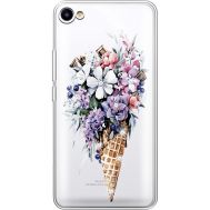 Силіконовий чохол BoxFace Meizu U10 Ice Cream Flowers (936786-rs17)