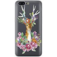 Силіконовий чохол BoxFace OnePlus 5 Deer with flowers (935825-rs5)