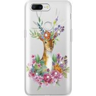 Силіконовий чохол BoxFace OnePlus 5T Deer with flowers (935796-rs5)