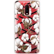 Силіконовий чохол BoxFace OnePlus 7 Cotton flowers (37258-cc50)