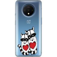 Силіконовий чохол BoxFace OnePlus 7T Raccoons in love (38482-cc29)