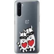 Силіконовий чохол BoxFace OnePlus Nord Raccoons in love (40981-cc29)