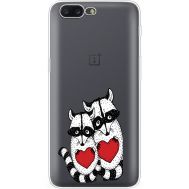 Силіконовий чохол BoxFace OnePlus 5 Raccoons in love (35825-cc29)