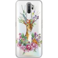 Силіконовий чохол BoxFace OPPO A5 2020 Deer with flowers (938520-rs5)
