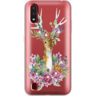 Силіконовий чохол BoxFace Samsung A015 Galaxy A01 Deer with flowers (938841-rs5)